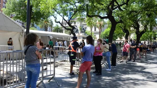 Testeos en la ex plaza Vélez Sarsfield, en Córdoba
