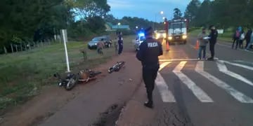 Siniestro vial en San Javier dejó como saldo a dos heridos