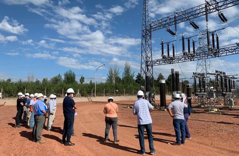 Visita técnica por la licitación de la línea alta tensión Cruz de Piedra - Gran Mendoza.