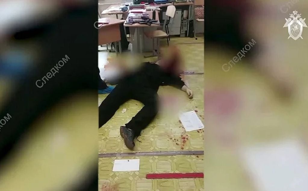 Así hallaron al asesino de 13 personas en una escuela de Rusia: se disparó a sí mismo (Web)