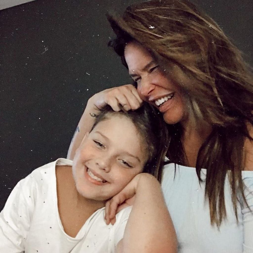 Nazarena Vélez con su hijo Titi (Instagram/nazarenavelez)