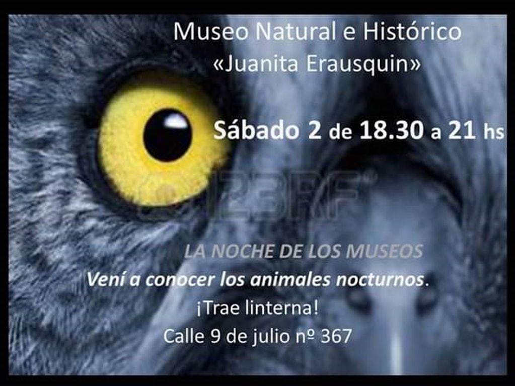 La actividad que se desarrollará en el Museo Natural e HIstórico Juanita Erausquin