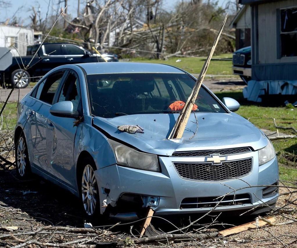 Las impactantes imágenes de un pueblo de Mississippi tras el tornado.