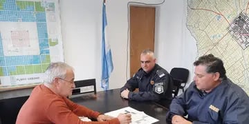 La Secretaria de Seguridad Municipal articula acciones con bomberos de De La Garma