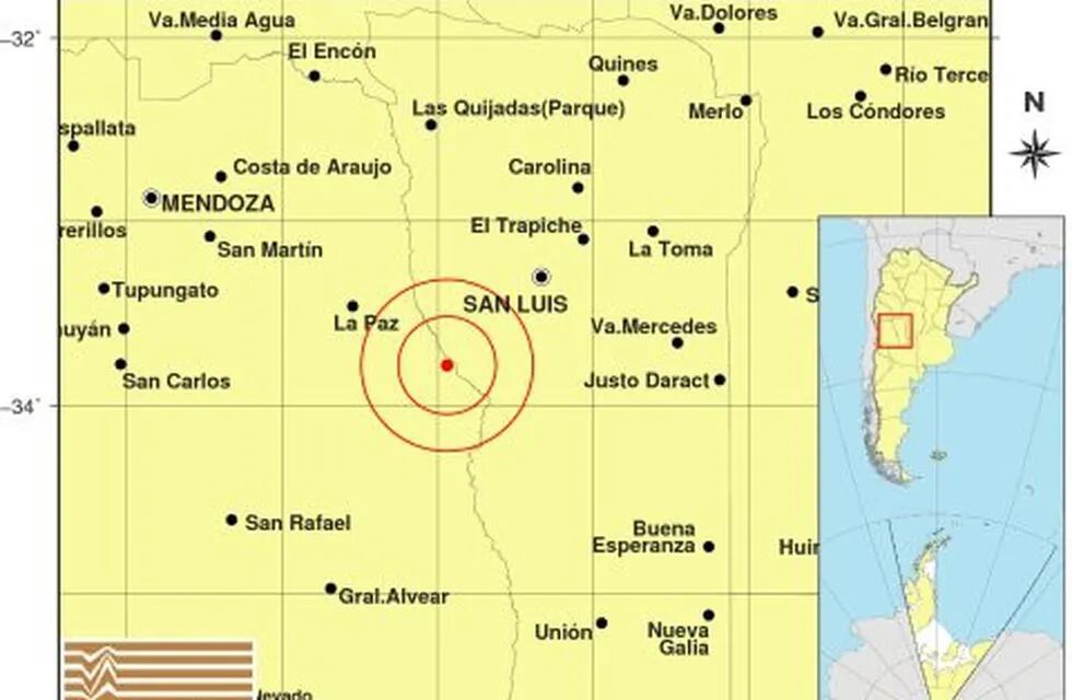 Fuerte temblor en Mendoza se sintio en Córdoba.