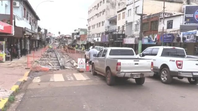 Avanzan las obras en la avenida Brasil de Puerto Iguazú