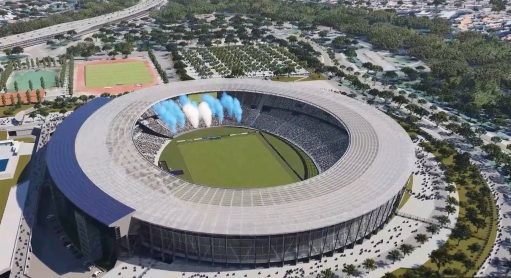 Video: así quedará el estadio Mario Alberto Kempes remodelado.