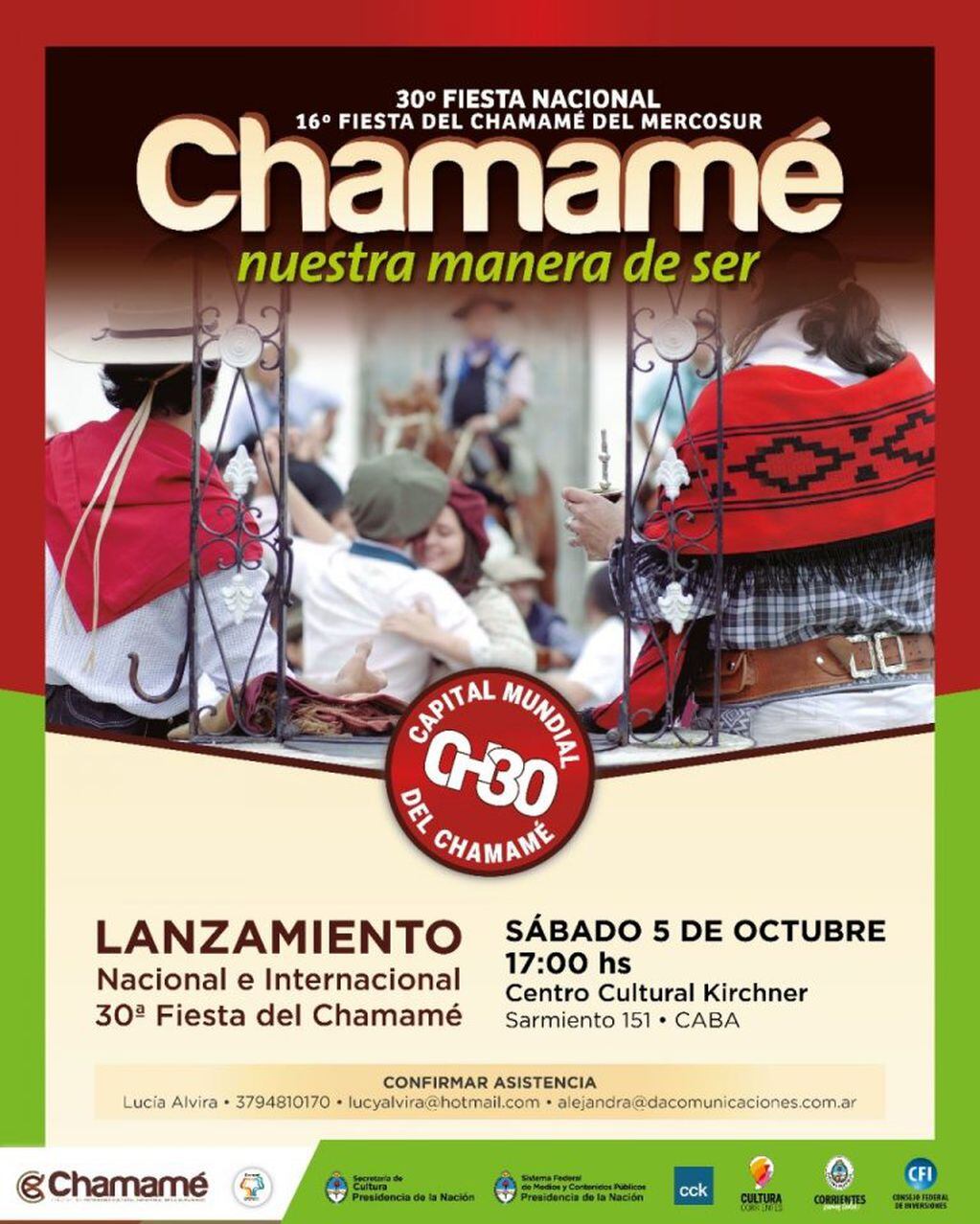 Lanzamiento de la Fiesta Nacional del Chamamé