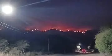 Incendio en el cerro Champaquí. (Gobierno de Córdoba)
