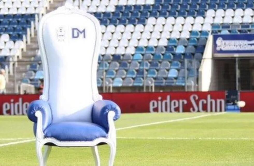 Se subasta el sillón de Diego Maradona (Gimnasia y Esgrima La Plata)