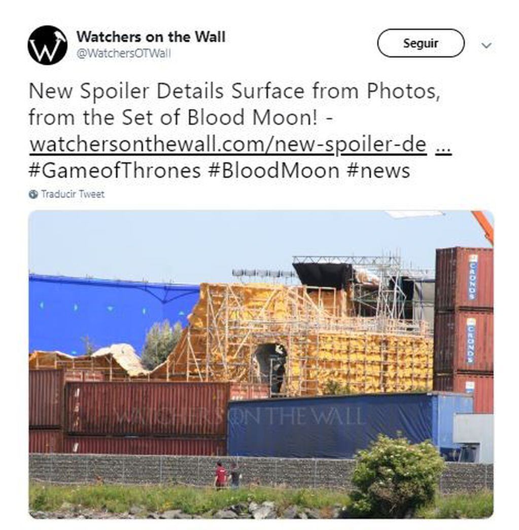 Una cuenta de Twitter filtró imágenes de la precuela de Game Of Thrones (Twitter)