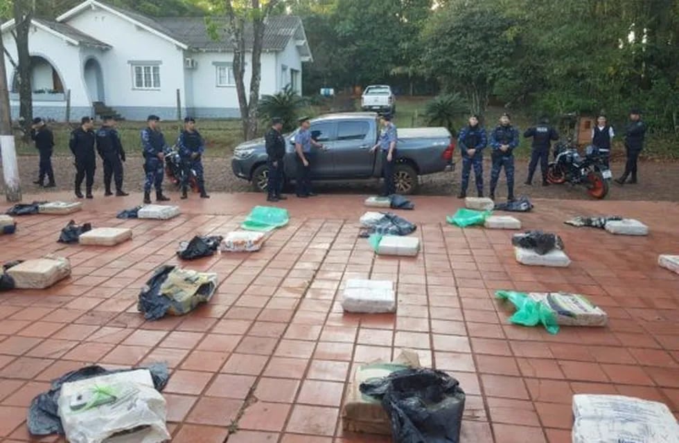 Policía de Misiones incautó droga en Cuatro Bocas y Montecarlo. (Policía de Misiones)