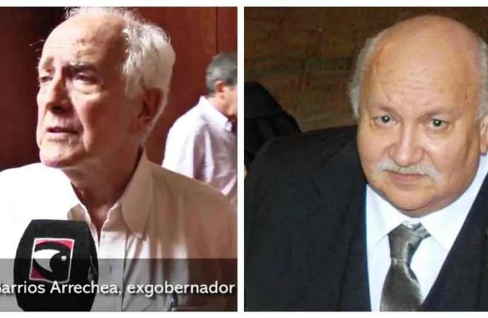Ricardo Barrios Arrechea, exgobernador de Misiones, y Héctor Jorge Velázquez, exsenador nacional. (MisionesOnline)