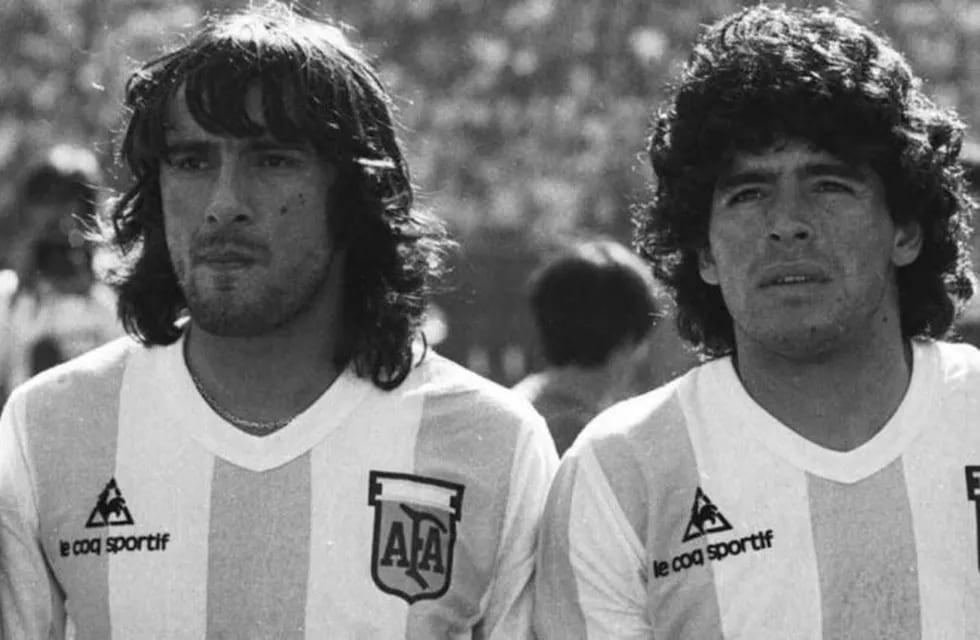 José Daniel Valencia y Diego Maradona