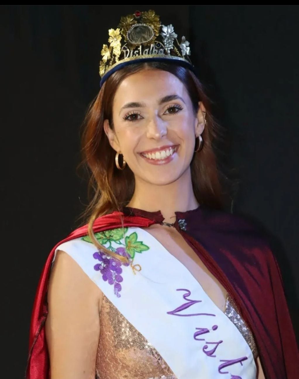 María Emilia Campagnani, reina del distrito de Vistalba.