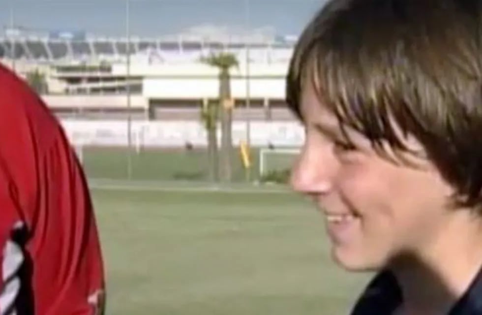 Un 18 de septiembre del 2000 Messi tuvo su primer entrenamiento en el Barcelona.