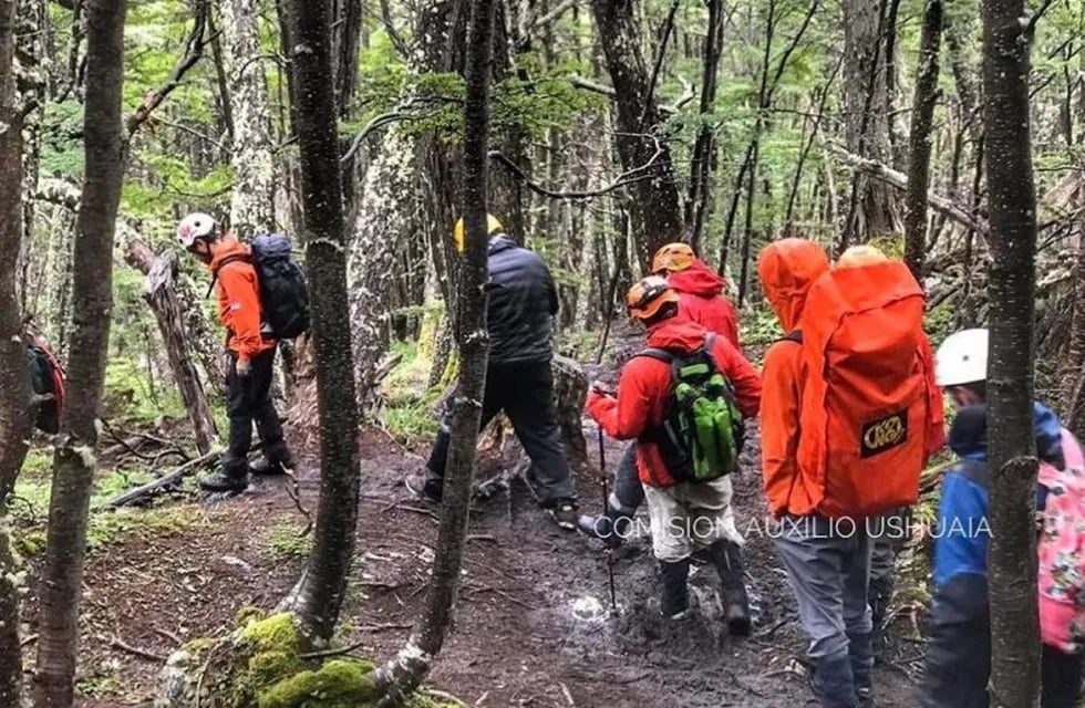 Rescate en Laguna Turquesa, Ushuaia.