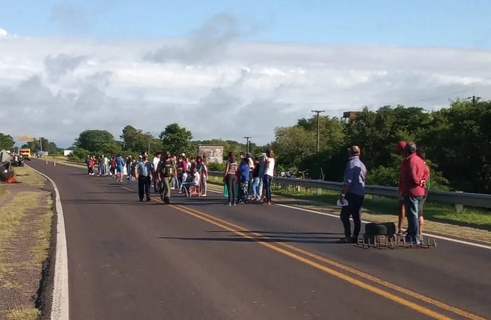 La manifestación comenzó alrededor de las 8 de la mañana. (Florencia Hoy)