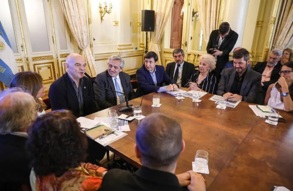 Alberto Fernández con el Consejo Federal Argentina contra el Hambre. (crédito: presidencia)
