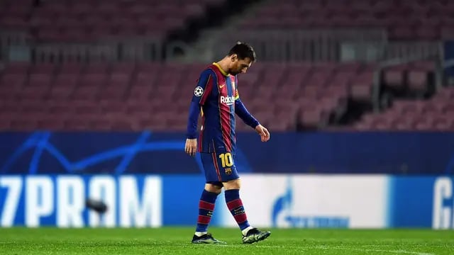 ¿La última imagen de Messi en el Camp Nou por Champions?