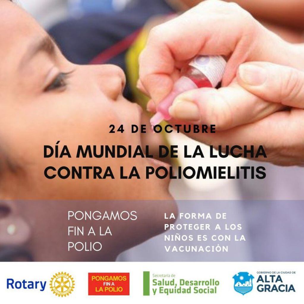 Alta Gracia: campaña contra la Poliomielitis.