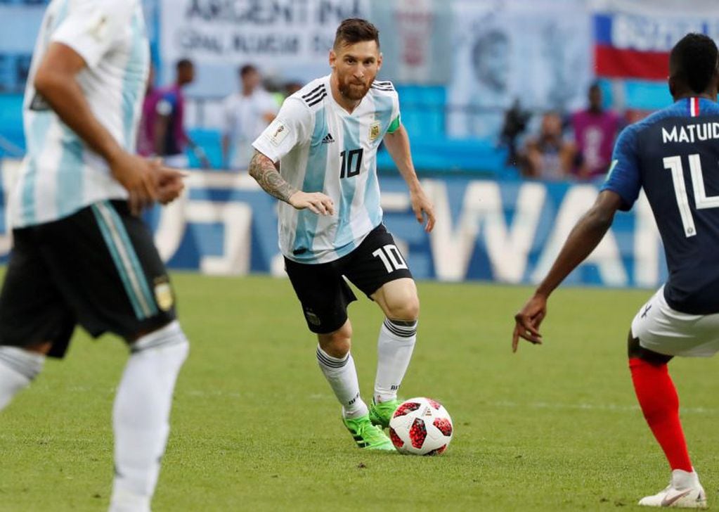 Lionel Messi jugó su último partido en la Selección Argentina ante Francia en el Mundial de Rusia 2018. Foto: EFE.