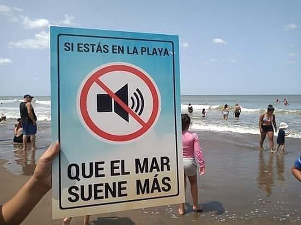 Claromecó, “Que el mar suene Más”: proponen un sector de la playa libre de parlantes