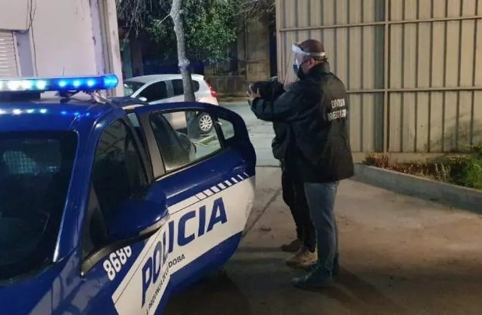 Momento de la detención de uno de los rugbiers acusados de matar en Villa María