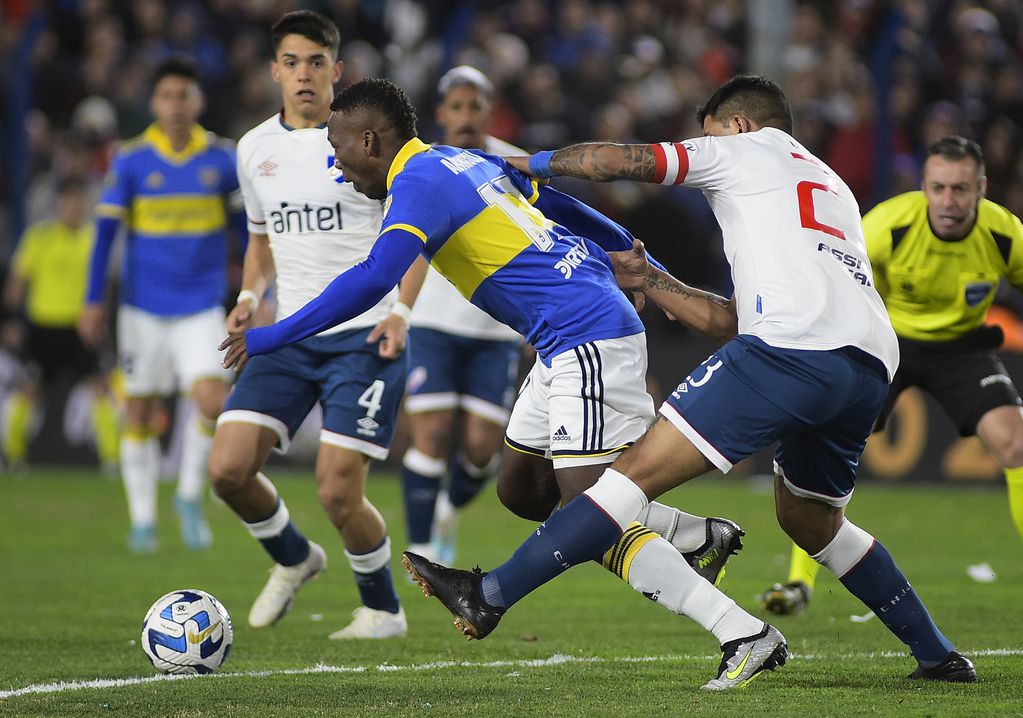 Boca enfrentó a Nacional de Montevideo, en Uruguay, por el partido de ida de la Copa Libertadores 2023. (Fotobaires)