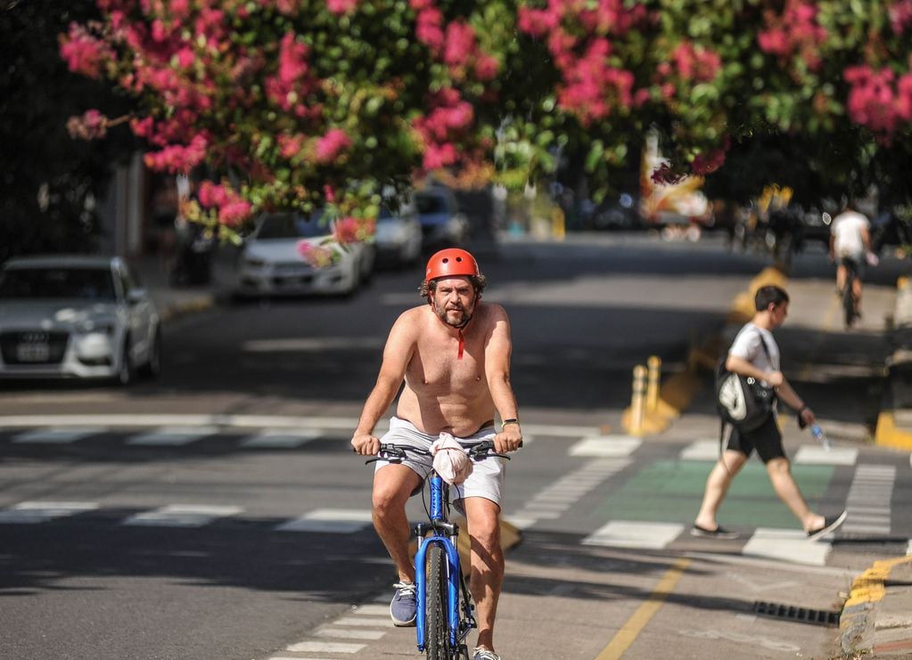 Ola de calor en la ciudad de Buenos Aires. Foto Federico Lopez Claro