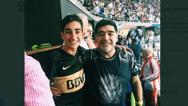El joven que vivió la final de la Copa Davis junto a Maradona.