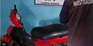 Recuperan motocicleta robada en Puerto Iguazú