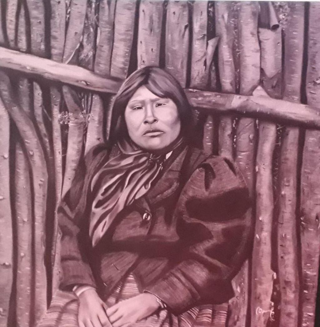 La mirada de esta mujer, muestra el proceso de transculturación sufrida por los pueblos originarios