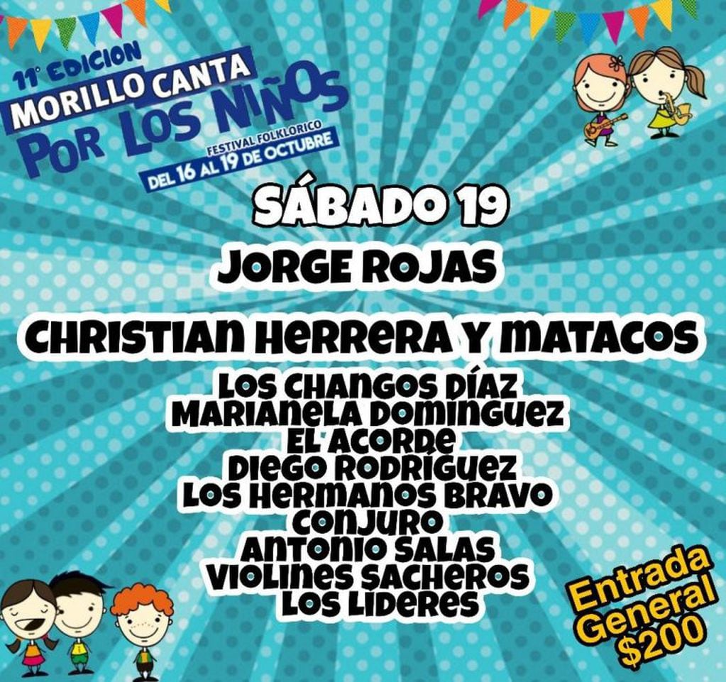 Festival Morillo Canta por los Niños (Facebook Morillo Canta por los niños)
