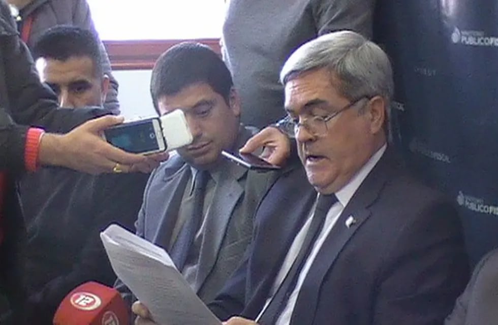 Integrantes del Ministerio Público Fiscal brindaron una conferencia de prensa.