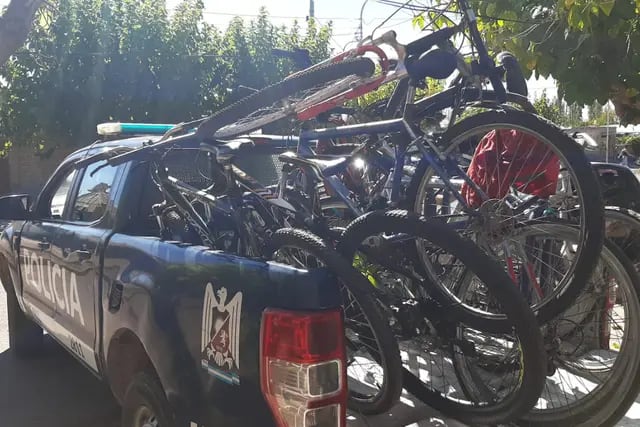 Bicicletas recuperadas en Maipú Mendoza
