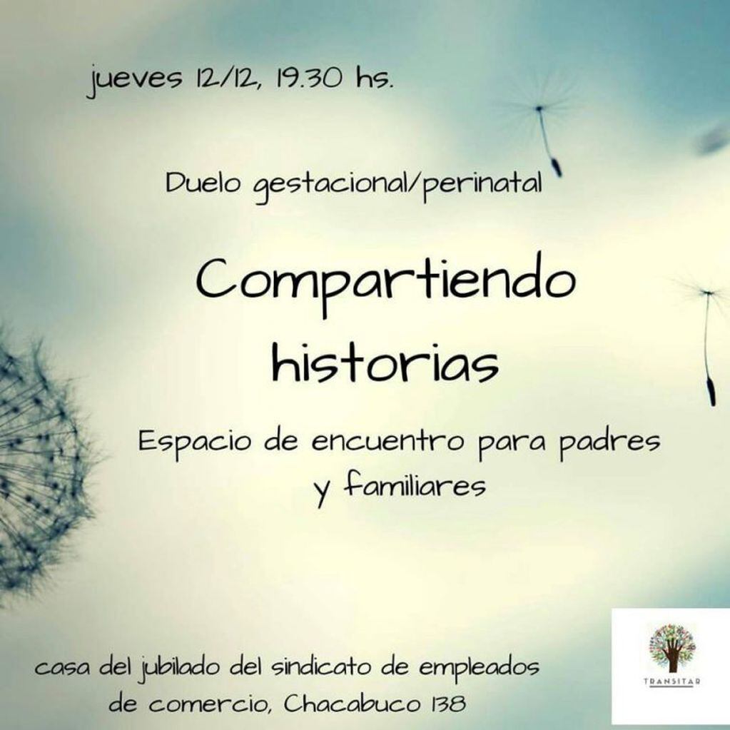 Grupo Transitar "Compartiendo Historias" (facebook/grupo Transitar)