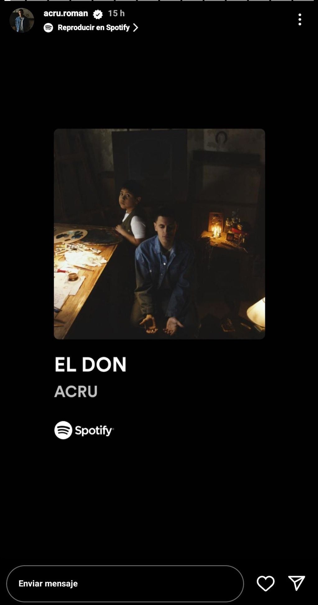 La portada del álbum "El Don" de Acru.