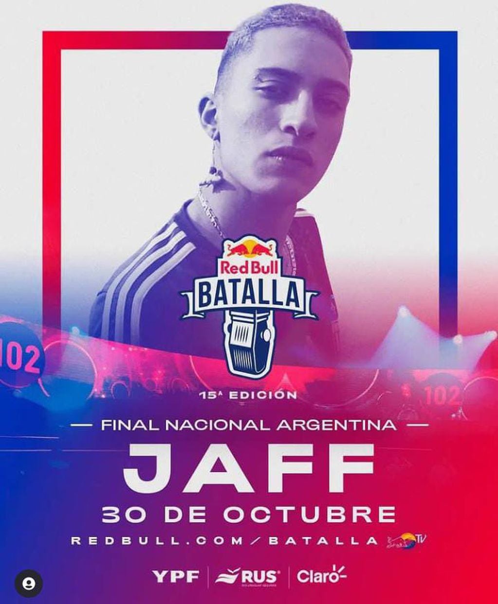 Flayer de la presentación de Jaff en la batalla Nacional de Red Bull.
