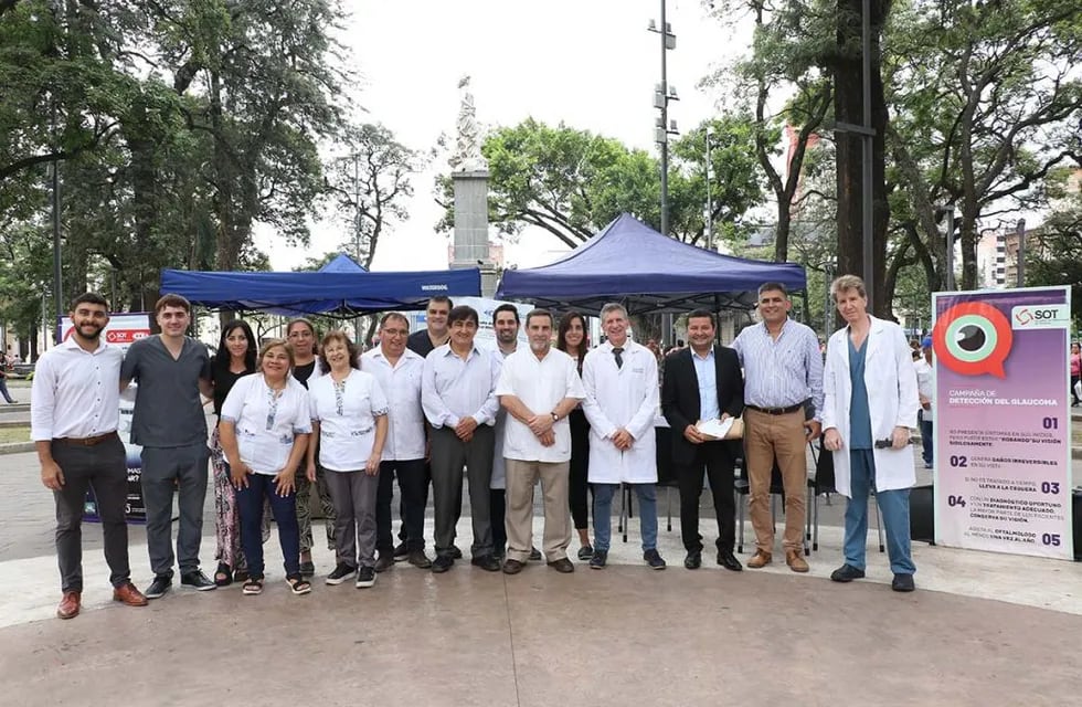 Medina Ruiz participó del encuentro en el Día Internacional del Glaucoma.