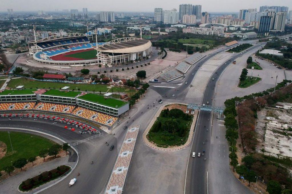 El trazado de Hanoi, en el que estaba previsto que se corriera el Gran Premio de Vietnam 2020.
