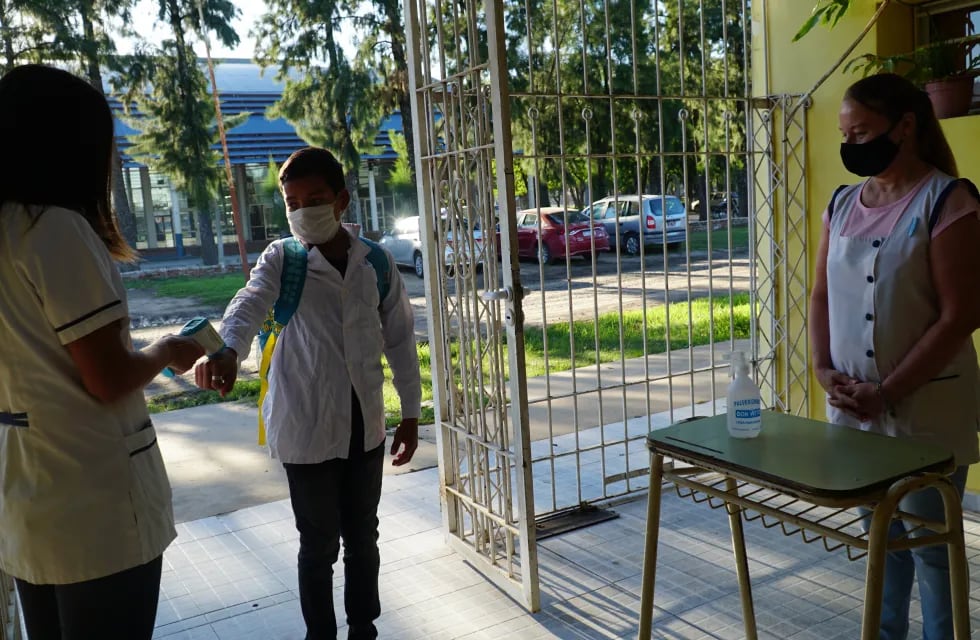 Las escuelas de la provincia abrieron sus puertas bajo protocolo sanitario para continuar con las clases durante la pandemia de coronavirus. (Gobierno de Santa Fe)