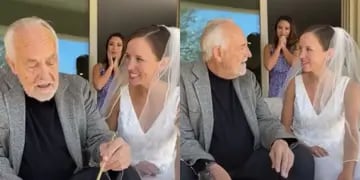 Su papá con alzheimer la reconoció el día de su boda
