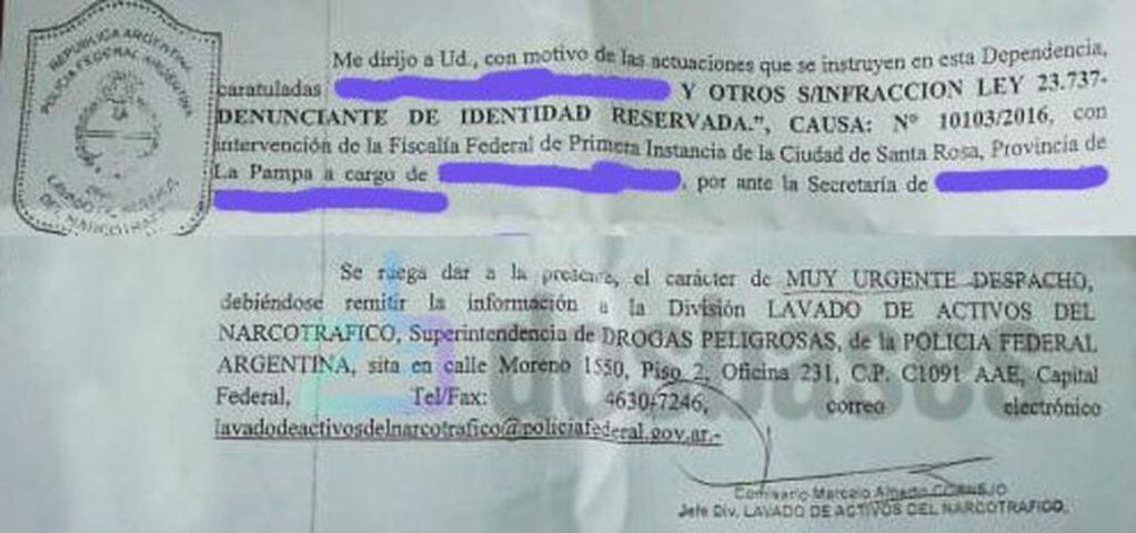 Copia del primer oficio remitido a organismos públicos (Dos Bases)