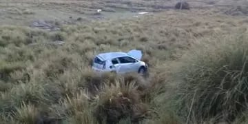 Vuelco de un vehículo en Altas Cumbres