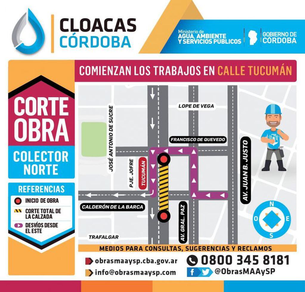 Cloacas en Córdoba.