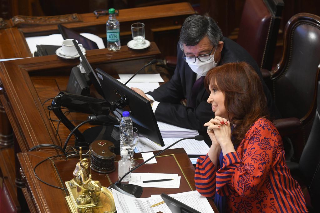 La vicepresidenta y presidenta del Senado, Cristina Fernández de Kirchner