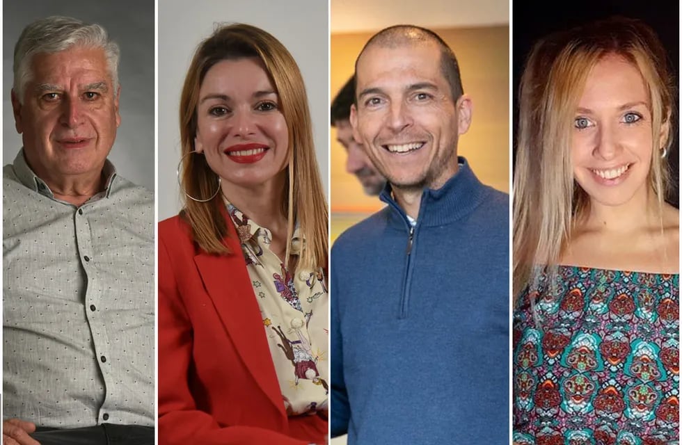 Candidatos a diputados nacionales por Córdoba: Carlos Gutiérrez, Gabriela Estévez, Luis Picat y María Celeste Ponce.