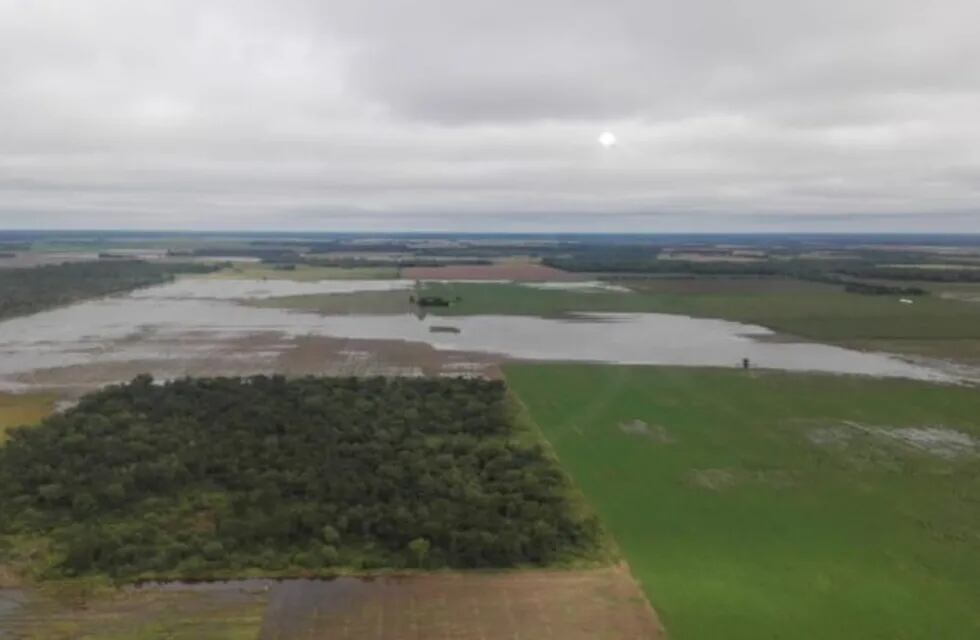 Los campos de toda la provincia están inundados. (Prensa Casa de Gobierno)