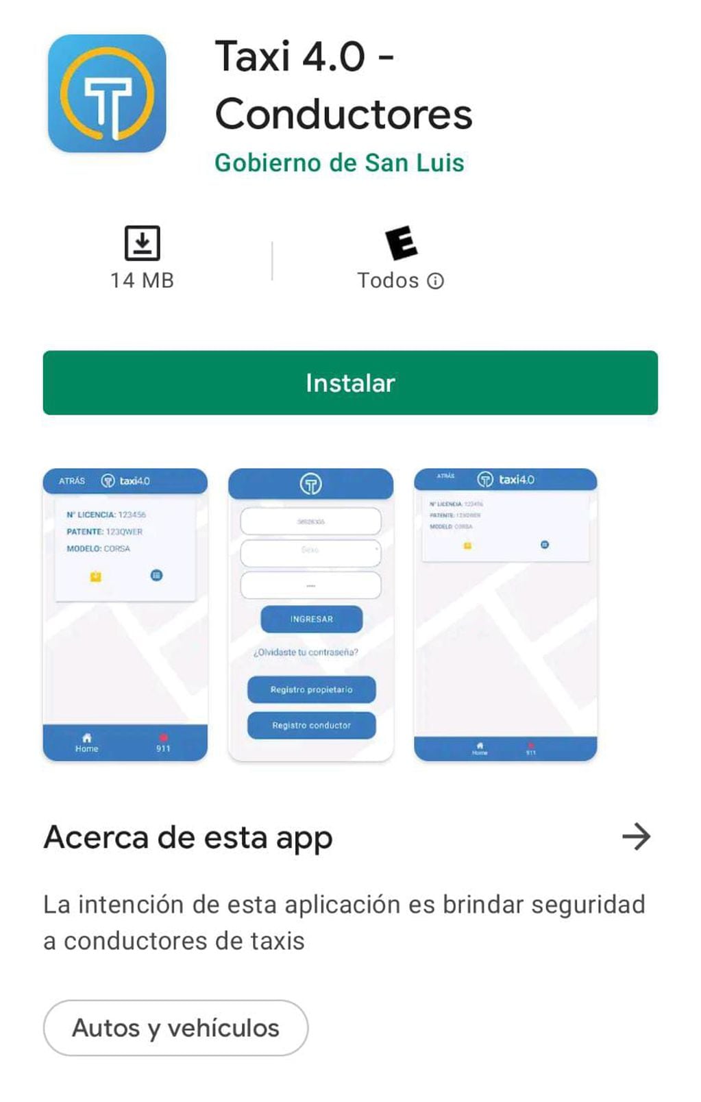 La nueva app de San Luis, Taxi 4.0